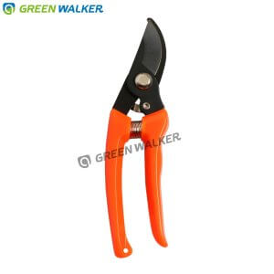 Secateurs made by GREEN WALKER Garden Tools with quality steel blades.