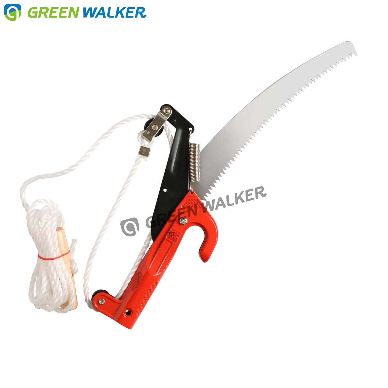 Telescopic tree pruner with saw blade made in Taiwan gardening tool.
