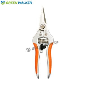 Aluminum fruit scissors with stainless steel blades made in Taiwan quality pruner.
