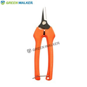 Fruit scissors, snips made in Taiwan with quality SK5 steel blades, orange handles.