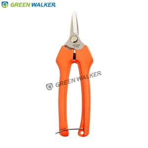 Fruit snips is made in Taiwan by GREEN WALKER garden tools.